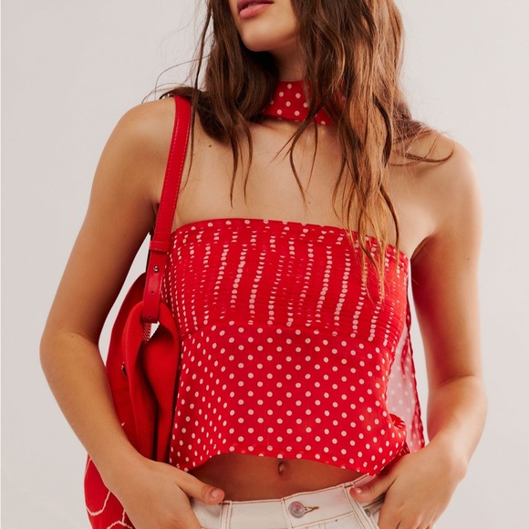 Free People, Nigel Preston Chiffon Tube Top, XS - Picture 2 of 7